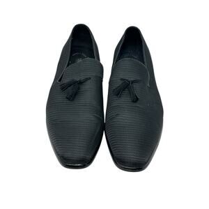 Stacy Adams Tazewell Black  Plain Toe Tassel Slip On Shoes size 12